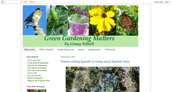 Desktop Screenshot of greengardeningmatters.blogspot.com