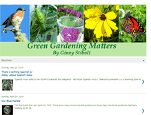 Tablet Screenshot of greengardeningmatters.blogspot.com