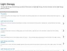 Tablet Screenshot of light-therapy-info.blogspot.com