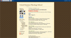 Desktop Screenshot of oxfordsummertheologyschool.blogspot.com