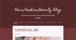 Desktop Screenshot of hairfashionbeautyblog.blogspot.com