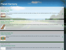 Tablet Screenshot of planetharmony.blogspot.com