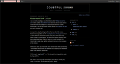 Desktop Screenshot of doubtfulsound.blogspot.com
