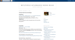 Desktop Screenshot of multiplesclerosisnewsblog.blogspot.com