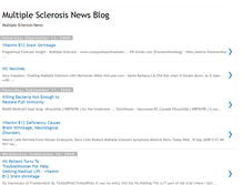 Tablet Screenshot of multiplesclerosisnewsblog.blogspot.com