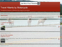 Tablet Screenshot of albertabymotorcycle.blogspot.com