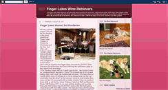 Desktop Screenshot of fingerlakeswineretrievers.blogspot.com