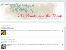 Tablet Screenshot of beautyandthecheap.blogspot.com