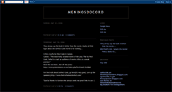 Desktop Screenshot of meninosdocoro.blogspot.com