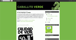 Desktop Screenshot of caballitoverde.blogspot.com