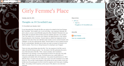 Desktop Screenshot of girlyfemme.blogspot.com