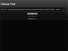 Tablet Screenshot of citizens-first.blogspot.com