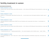 Tablet Screenshot of fertilitytreatmentinwomen.blogspot.com