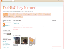 Tablet Screenshot of forhisglorynatural.blogspot.com