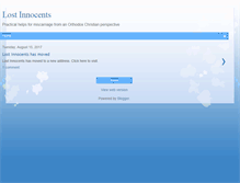 Tablet Screenshot of lostinnocentsorthodox.blogspot.com