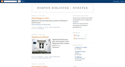 Desktop Screenshot of hortenbibliotek.blogspot.com