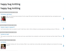 Tablet Screenshot of happybugknitting.blogspot.com