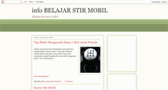 Desktop Screenshot of belajarstirmobil.blogspot.com