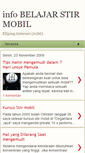 Mobile Screenshot of belajarstirmobil.blogspot.com