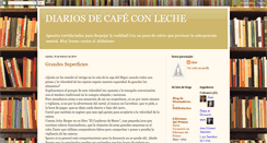 Desktop Screenshot of diariosdecafeconleche.blogspot.com