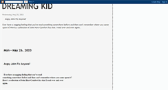 Desktop Screenshot of dreamingkid.blogspot.com
