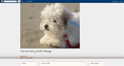 Desktop Screenshot of coton-tulear.blogspot.com