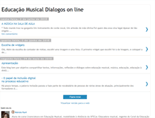 Tablet Screenshot of educacaomusicaldialogosonline.blogspot.com