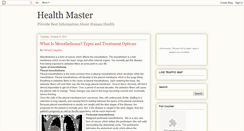 Desktop Screenshot of healthmaster2009.blogspot.com