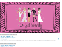 Tablet Screenshot of lagirlsecrets.blogspot.com