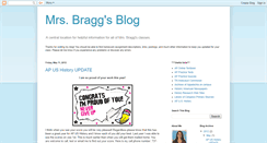 Desktop Screenshot of mrsbraggsblog.blogspot.com