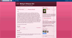 Desktop Screenshot of beingavirtuousgirl.blogspot.com