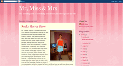 Desktop Screenshot of mrmissandmrs.blogspot.com