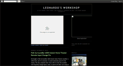 Desktop Screenshot of leonardosworkshop.blogspot.com