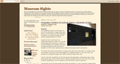 Desktop Screenshot of museumsight.blogspot.com