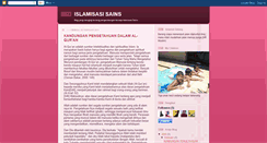 Desktop Screenshot of islamisasisains.blogspot.com