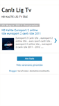 Mobile Screenshot of canli-ligtv-izle-x.blogspot.com
