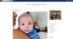 Desktop Screenshot of familyabrahams.blogspot.com