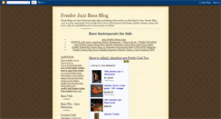 Desktop Screenshot of fenderjazzbassblog.blogspot.com