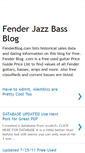 Mobile Screenshot of fenderjazzbassblog.blogspot.com