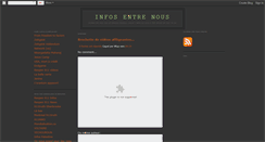 Desktop Screenshot of infos-entre-nous.blogspot.com