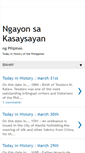 Mobile Screenshot of ngayonsakasaysayan.blogspot.com