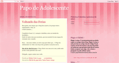 Desktop Screenshot of papodadolescente.blogspot.com