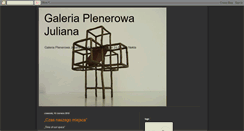 Desktop Screenshot of galeriaplenerowajuliana.blogspot.com