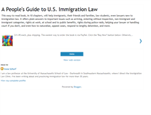 Tablet Screenshot of apeoplesguidetousimmigrationlaw.blogspot.com