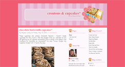 Desktop Screenshot of croutonsandcupcakes.blogspot.com