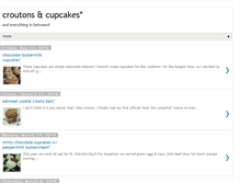 Tablet Screenshot of croutonsandcupcakes.blogspot.com