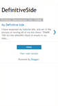 Mobile Screenshot of definitiveside.blogspot.com
