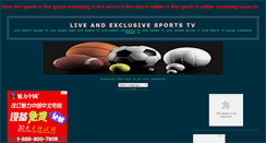 Desktop Screenshot of liveandexclusivesports.blogspot.com