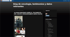 Desktop Screenshot of blogdelaoncologia.blogspot.com