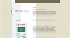 Desktop Screenshot of college-papers-examples.blogspot.com